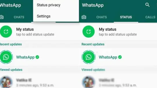 வாட்சப் செயலியில் வழங்கப்பட்டுள்ள ஸ்டேட்டஸின் சிறப்பம்சம்