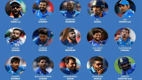 ஐசச கரககட உலகககபப 2019: இநதய அணய அறவததத பசசஐ