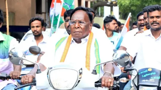 புதுச்சேரி முதலமைச்சர் வே.நாராயணசாமி தேசிய ஜனநாயக கட்சிக்கு எதிராக கடுமையான விமர்சனம்